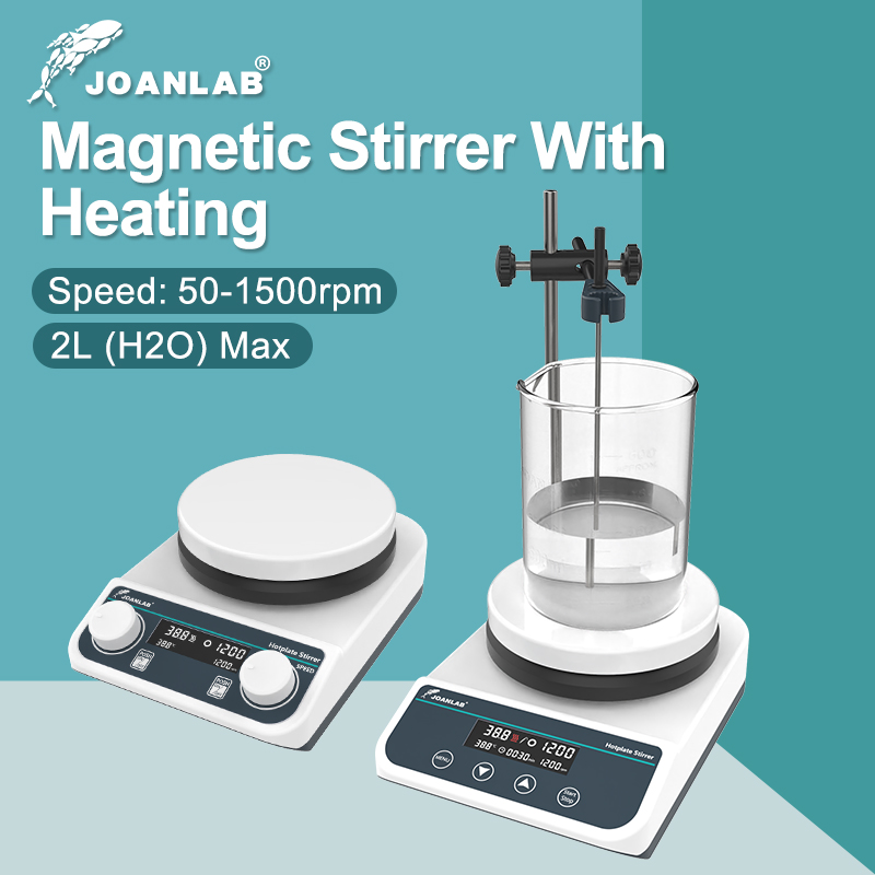 Lab Magnetic Stirrer Hot Plate - JOANLAB Magnetrührer mit Heizrührer, Laborthermostat, Digitalanzeige,