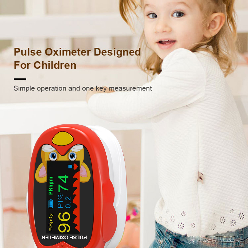 Pulse Oximeter Fingertip Rechargeable - Wiederaufladbares Pulsoximeter Finger-Blutsauerstoffmessgerät TFT 4-Farben-Display Fingerspitzen-Sättigungsmonitor