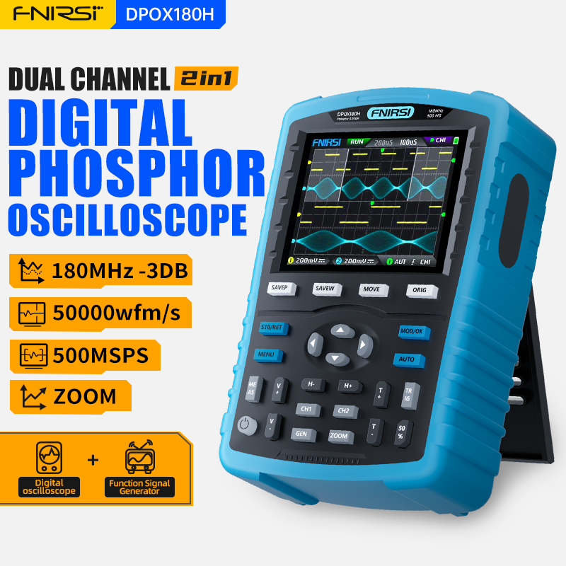 Fnirsi Digital Oscilloscope Handheld - FNIRSI DPOX180H Handheld Phosphor Digital-Oszilloskop 180MHz