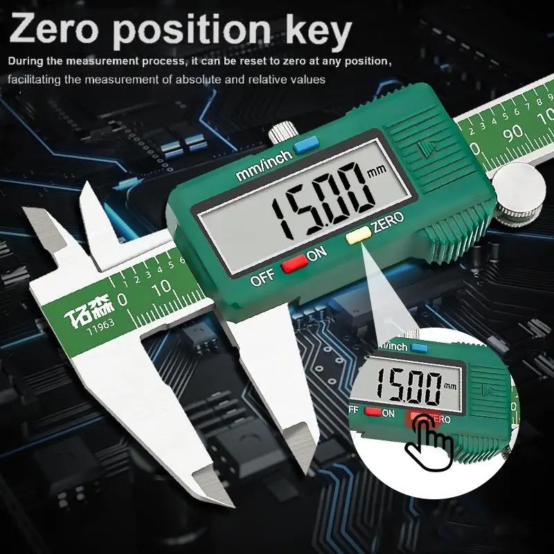 Digital Caliper 150Mm Stainless Steel - Hochpräzise Kleine Digitale Messlatzerei aus Edelstahl
