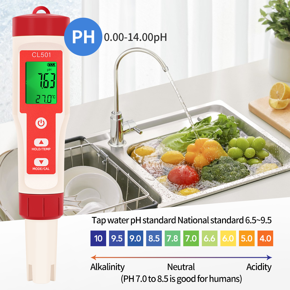 PH/CL2/H2/ORP/Temperaturmessge – Ph Meter Digital Water Tester Bewertung und Preis