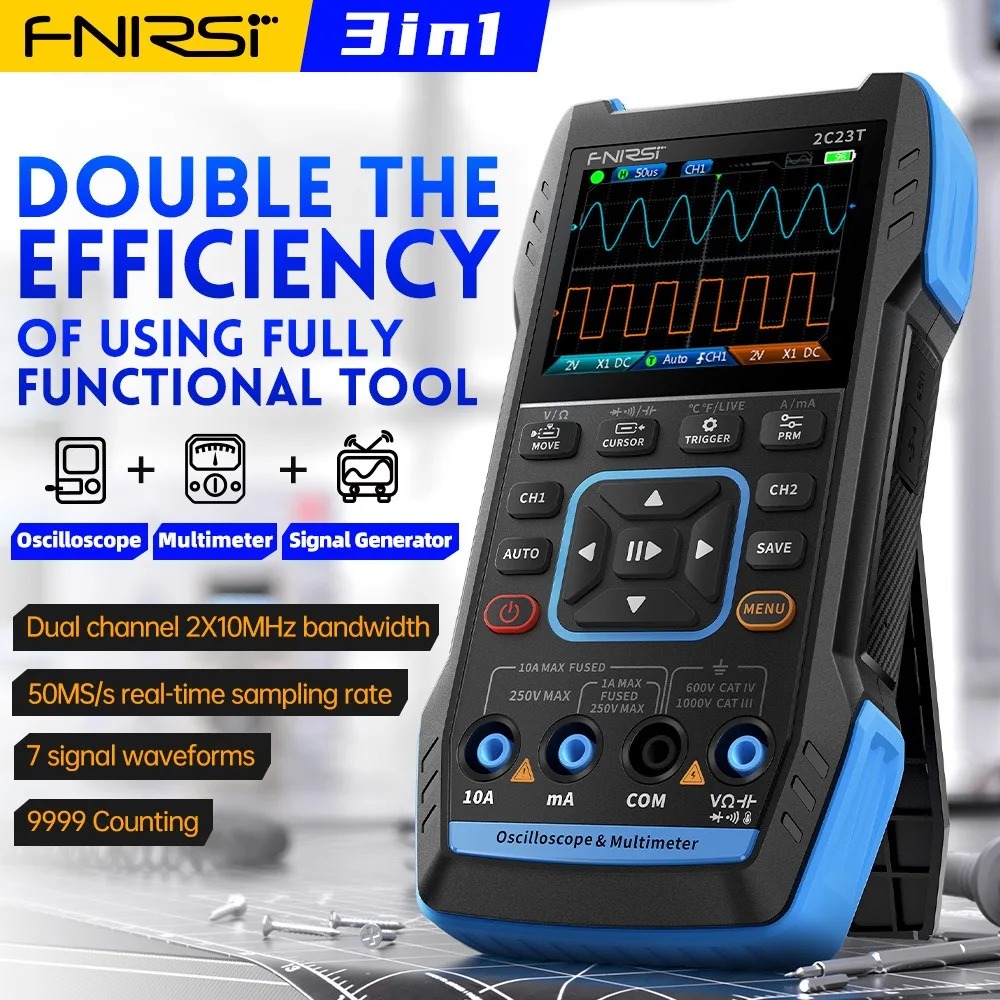 2C23T 3-in-1 Handoszilloskop M – Fnirsi Digital Oscilloscope Handheld Bewertung und Preis