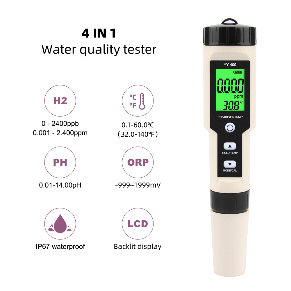 4 in 1 YY-400 ph/orp/h2 & tem  – Ph Meter Digital Water Tester Bewertung und Preis